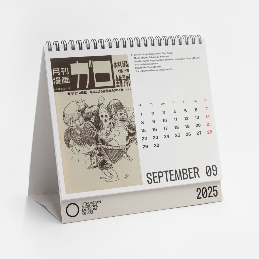 2025 desktop calendar in English