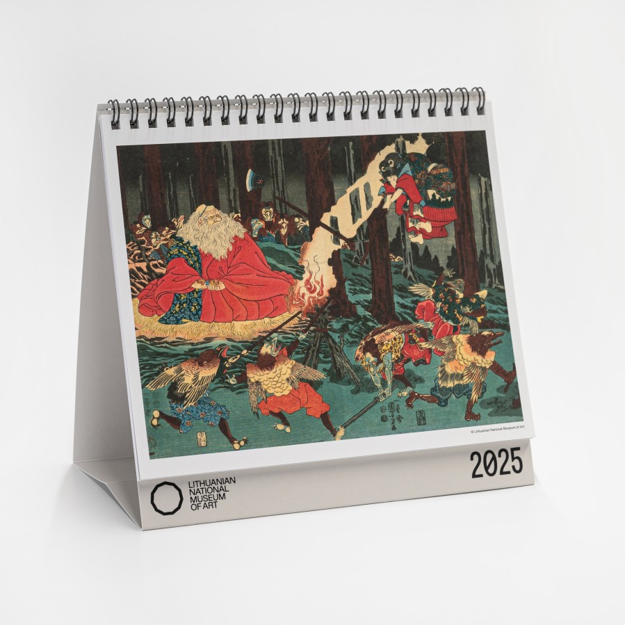 2025 desktop calendar in English