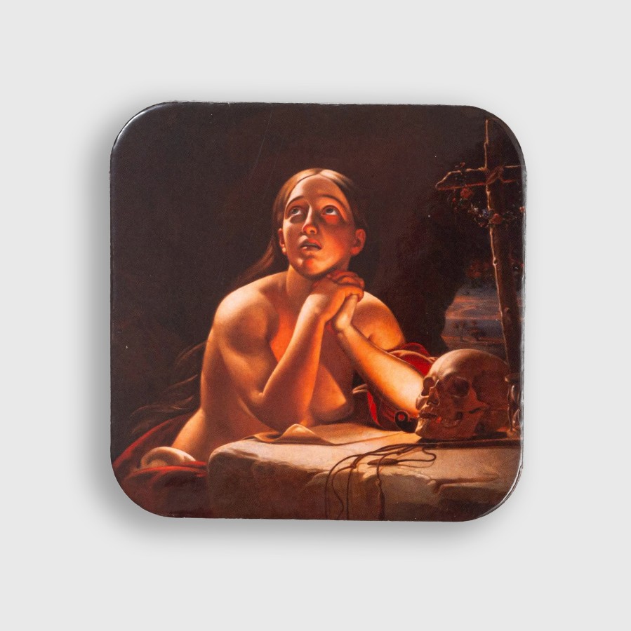 Puodelio padėkliukas „Atgailaujanti šv. Marija Magdalietė“